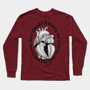 Heart of Black Steel Long Sleeve T-Shirt